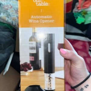 Our Table Automatic Wine Opener - Black